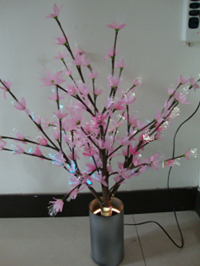 Японские цветы   Звездочки  TLY002PINK   Оптоволоконный светильник   , цвет розовый  Н=70см