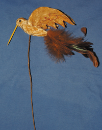 XLN709-4YELLOW   F61511-4YELLOW   Птичка колибри золотая, красная